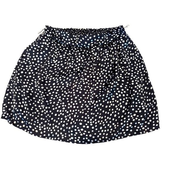 BLACK & WHITE POLKA DOT SILKY MAURICES DRESS - Picture 1 of 2